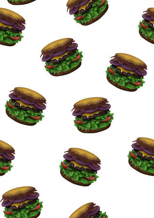 Seameless fresh Pattern with Fruit Banana, Orange and Kiwi on Toned Background. Perfect for wrapping paper, curtains, tablecloths, bed sheets and moreの写真素材