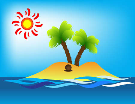 Beach Islandのイラスト素材