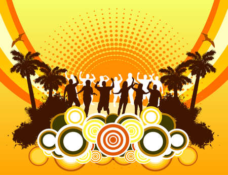 Beach Partyのイラスト素材