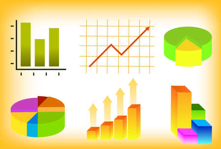 Graph elementsのイラスト素材