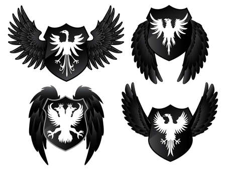 Eagles Black Shieldsのイラスト素材