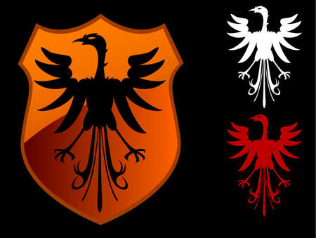 Eagle shieldのイラスト素材