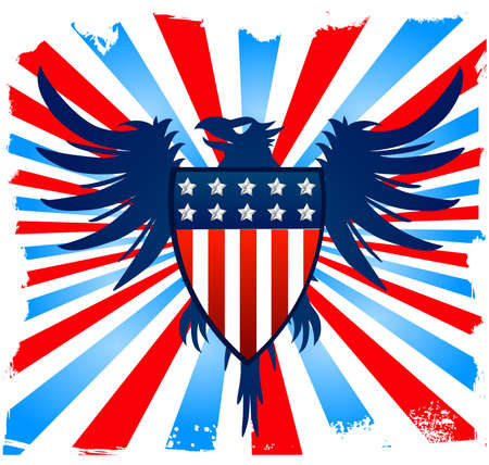 Eagle shield backgroundのイラスト素材