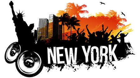 New York partyのイラスト素材