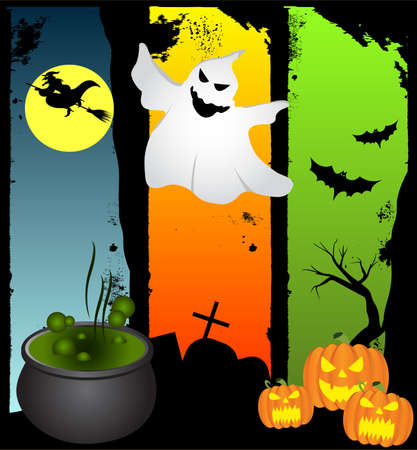 Halloween bannerのイラスト素材
