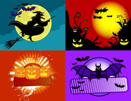 Halloween setのイラスト素材