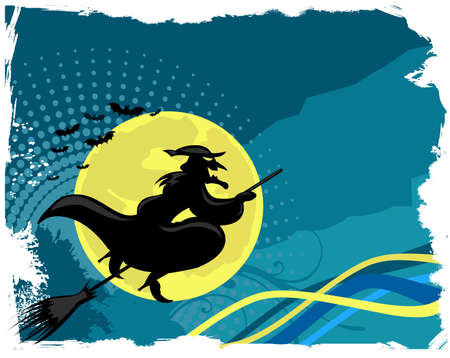 Witch backgroundのイラスト素材