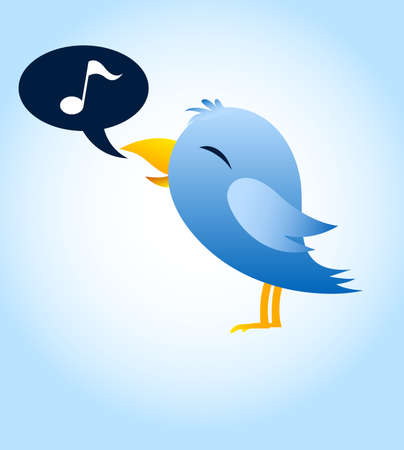 Blue birdのイラスト素材
