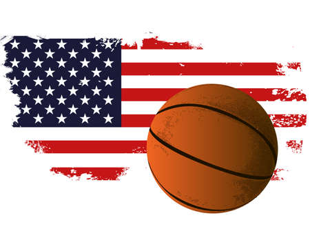 American basketballのイラスト素材