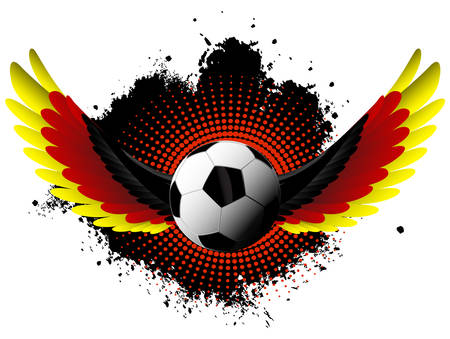 Germany soccer wingsのイラスト素材