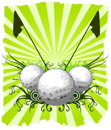 Golf backgroundのイラスト素材