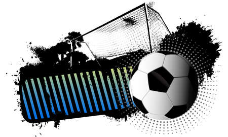 Soccer banner grungeのイラスト素材