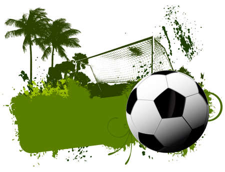 Soccer grunge backgroundのイラスト素材