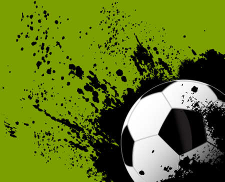 Soccer grunge ballのイラスト素材