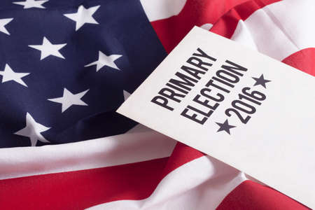 Voter Registration Application for presidential election 2016の写真素材