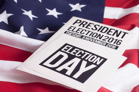 Voter Registration Application for presidential election 2016の写真素材