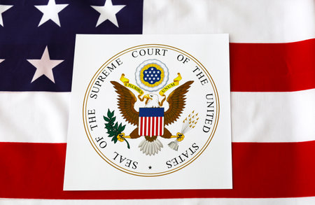 Logo Seal of the Supreme Court of the United Statesのeditorial素材