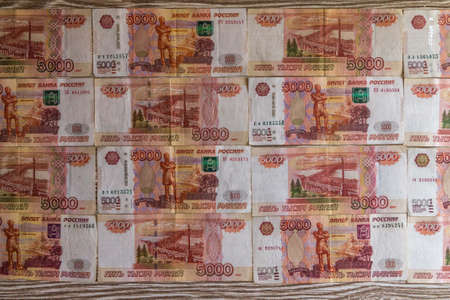 The texture of the banknotes, the background of moneyの写真素材
