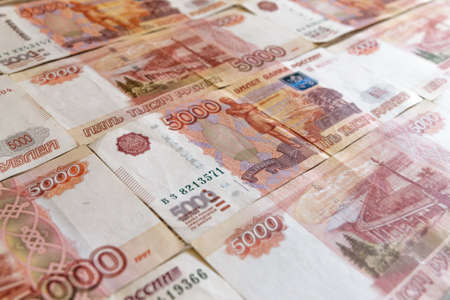 The texture of the banknotes, the background of moneyの写真素材