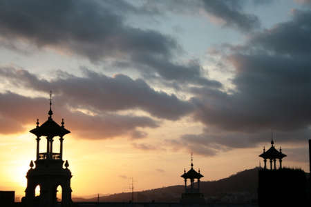 Puesta de solの写真素材