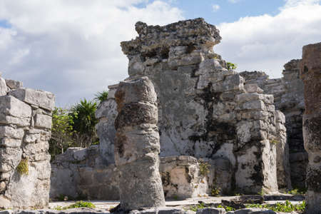 Mexican ruins in Tulumの写真素材