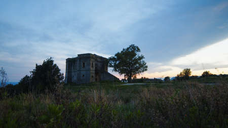 Defensive vintage castle of San Fili near Caulonia city in Calabria regionの写真素材