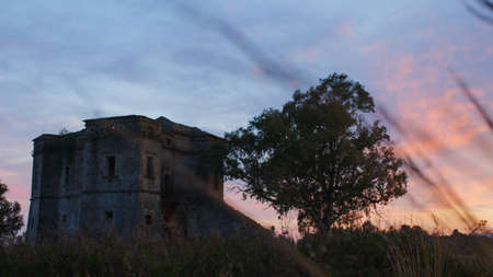 Defensive vintage castle of San Fili near Caulonia city in Calabria regionの写真素材