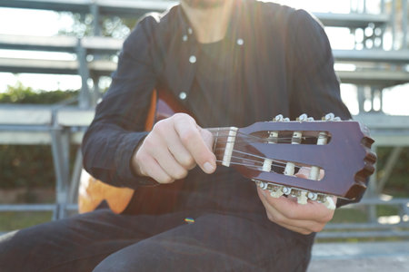 Hand Turns Wrench For Manual Tuning Of Classical Guitar