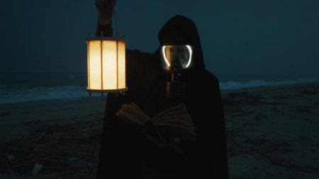 Man Reads Mysteries Of Hidden Book During Toxic Night Of Radiation At Beach