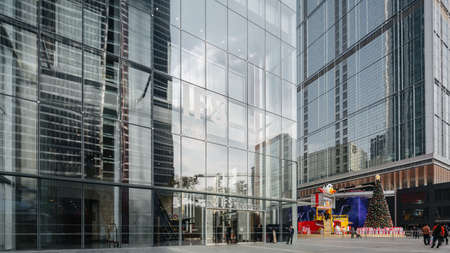 Chunxi Road Chengdu business districtのeditorial素材