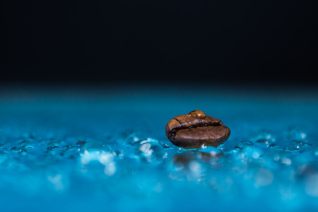 Wet coffee beanの写真素材