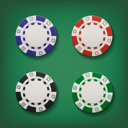 Casino chips. Vector illustration.のイラスト素材