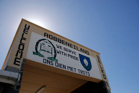 Entrance to Robben Island, South Africaのeditorial素材