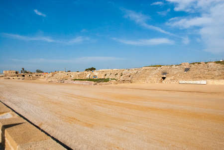 Roman hippodrome,  Caesarea, Israelの写真素材