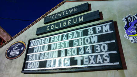 Cowtown Coliseum, Fort Worth, Texas, USAのeditorial素材