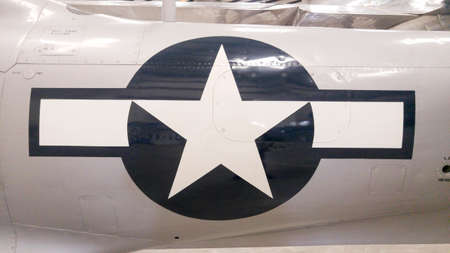 Star detail on the side of the Bell P-63 Kingcobra, Pima Air and Space Museum, Arizona, USAのeditorial素材