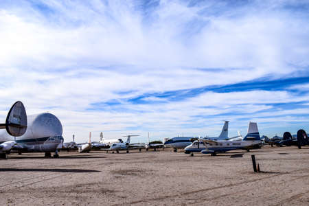 Tucson, Arizona, USA - December 27, 2016: Exterior aircraft at Pima Air and Space Museumのeditorial素材