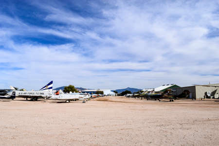 Tucson, Arizona, USA - December 27, 2016: Exterior aircraft at Pima Air and Space Museumのeditorial素材