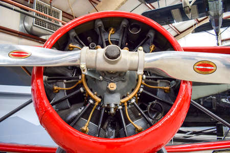 Tucson, Arizona, USA - December 27, 2016: WACO ZKS-6 in hangar