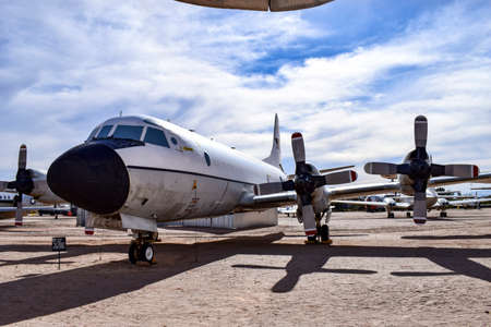 Tucson, Arizona, USA - December 27, 2016: Lockheed VP-3A Orionのeditorial素材
