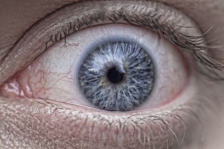 wide mans eyeの写真素材