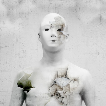 grungy robotの写真素材