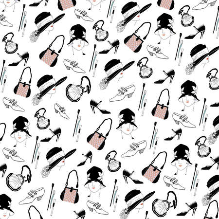 EPS10. Accessories vintage pattern.のイラスト素材