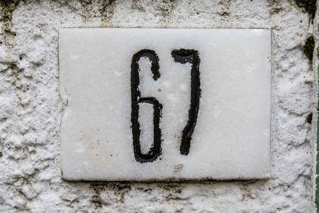 Number 67の写真素材