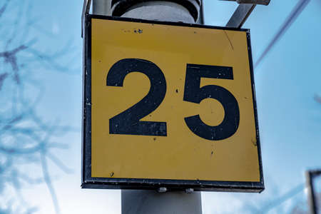 The Number 25の写真素材