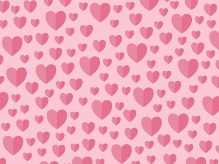 Hearts on a pink backround mothers day, valentineの写真素材