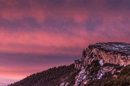 Early winter sunriseの写真素材