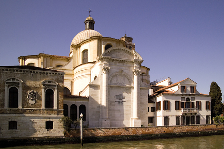 Basilica die Santa Maria della Salute  on tre Grand Canal in Veniceの写真素材