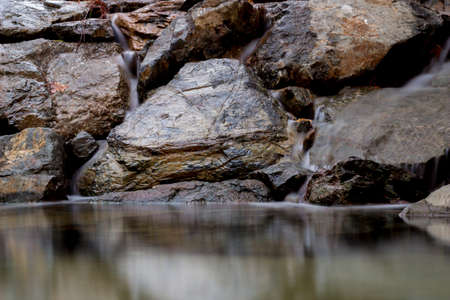 Golden rockの写真素材