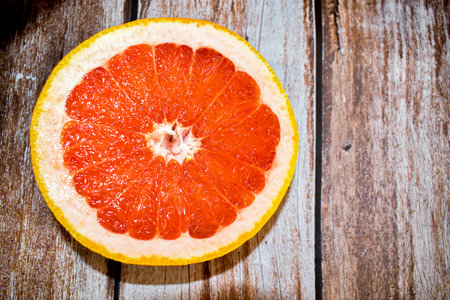 Grapefruit sliceの写真素材
